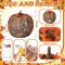 18 Inch Rattan Lighted Pumpkin Fall Decoration with LED Lights | Artificial Grapevine Pumpkin Lantern with 8 Lighting Modes | Indoor Outdoor Halloween, Thanksgiving & Harvest Porch Decor (Brown)